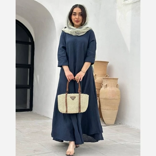 پیراهن ساحلی سوپر کلوش شانتون فری سایز تا 54