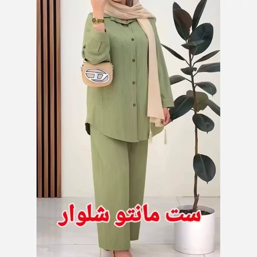 شومیز شلوار زنانه تابستانه خنک جنس کراش(ست مانتو شلوار)